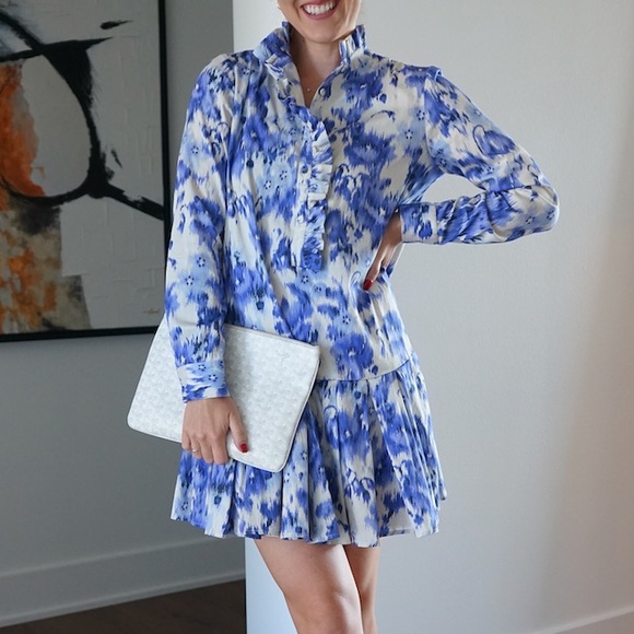 Tuckernuck Tate Mini Dress Blue Floral